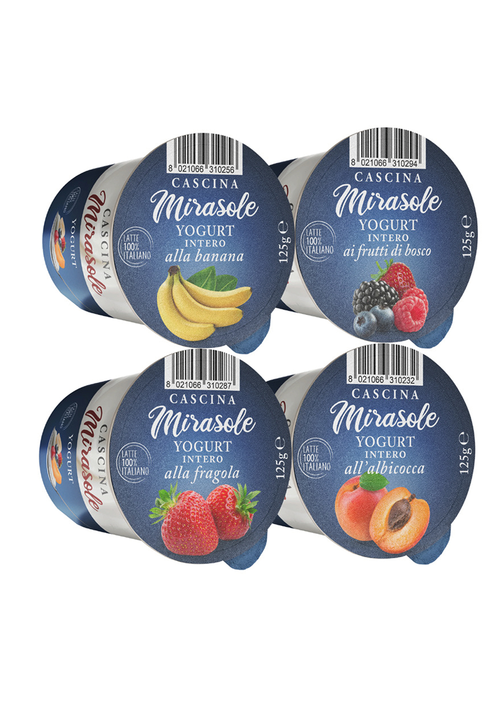 Yogurt Intero Frutta 5 Gusti 125 g x 20 Cascina Mirasole 631032