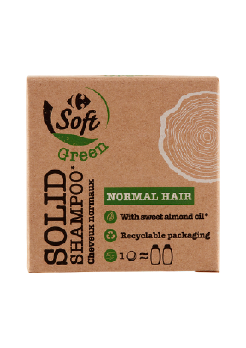 Shampoo Solido Carrefour Soft Green 