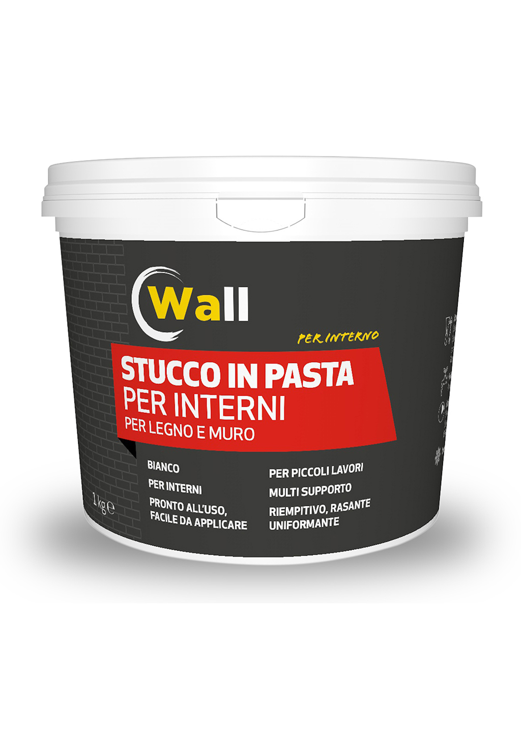 Stucco in pasta wall 